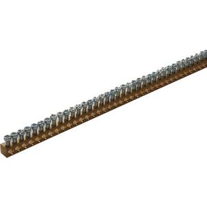 Sammelschiene - Klemmschiene 10mm² 40A Messing blank - 0000100A