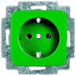 Steckdose - SCHUKO Steckdosen-Einsatz grün - Reflex SI - 2CKA002011A1326