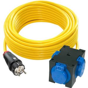 Kabeltrommel - PVC-Baustellen-Verlängerungsleitung 5 m K35 3G2,5 mit 3x SSD St. Anton Verteiler - 9430408