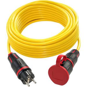 Netzanschlussleitung - PVC-Baustellen-Verlängerungsleitung 10 m K35 3G1,5 mit Vollgummistecker/Kupplung - 980910315661-P