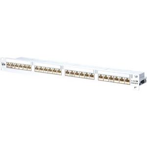 Patchpanel Kupfer - Patchpanel 19 Zoll E-DAT C6 24x8(8) 1HE modular LSA Kat.6 Class EA - 130856-E