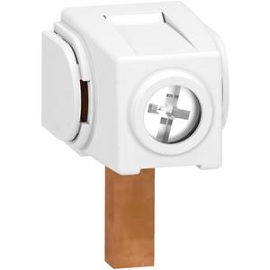 Zubehör für Niederspannungs-Schalttechnik - Einspeiseklemme Steg (kurz) für Käfigklemme iC60 IID VPE 4 Stück - A9XPCD04