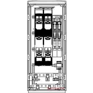 Kabelverteilerschrank - Energie-Hauptverteiler EHV F3/1 1080 Cu/EV240 2x250L/V ABD/G - HVF33.EV.020.G