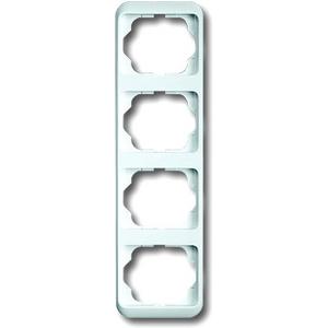 Abdeckrahmen - Abdeckrahmen alpha 4-fach senkrecht weiß glänzend - 2CKA001754A2809