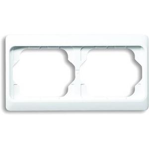 Abdeckrahmen - Abdeckrahmen alpha 2-fach waagerecht weiß glänzend - 2CKA001754A2999