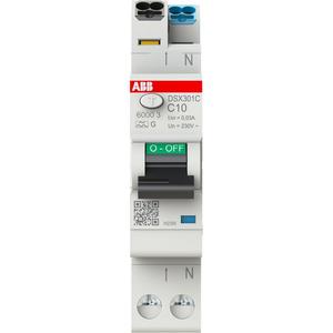 Kombination FI-Schalter/Leitungsschutzschalter - FlexLine FILS 1+N Typ AG kurzzeitverzögert Char C 10A 30mA 6kA Schmalbau 1TE - 2CSR255465R1104
