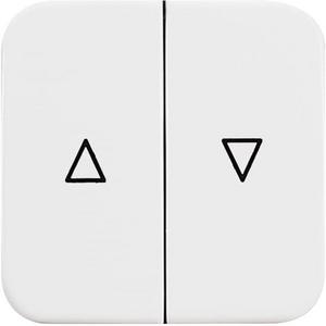 Abdeckung für Schalter, Taster, Dimmer, Jalousie - Wippe mit Aufdruck Pfeile für Jalousie 2-fach alpinweiß - Reflex SI - 2CKA001713A0163