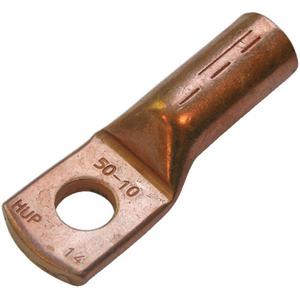 Presskabelschuh für Cu-Leiter nach DIN 46235 - Presskabelschuh blank 50 mm² M10 DIN 46235 Bundform - 290051