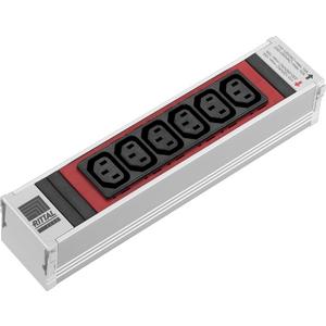 Steckdosenleiste - PSM 6fach C13 Einsteckmodul rot - 7856082