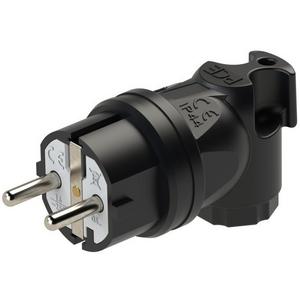 SCHUKO-Stecker - Schutzkontaktstecker Gummi abgewinkelt 16A 250V IP44 - 05811-S