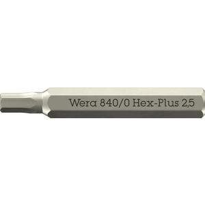Bit - 840/0 Micro Bits Hex-Plus für Innensechskantschrauben 2,5 x 30 mm - 05058112001