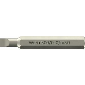 Bit - 800/0 Micro Bits für Schlitzschrauben 0,50 x 3 x 30 mm - 05058105001