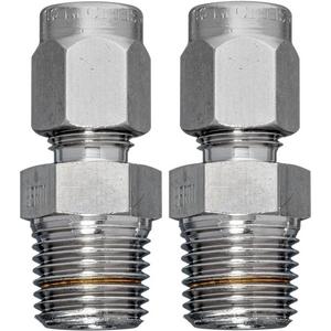 Drucktransmitter - Einschraubverschraubung 6 mm auf G 1/4 Zoll - Messing (2 Stk.) - A-22WP-A04