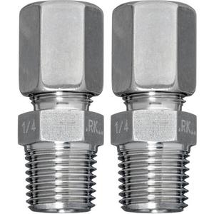 Drucktransmitter - Einschraubverschraubung 8 mm auf G 1/4 Zoll - Edelstahl (2 Stk.) - A-22WP-A10