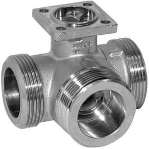 Dreiwegekugelhahn - 3-Weg Regel - Kugelhahn G 2 Zoll - PN16 / DN32 / kvs 16 / ps 2760 kPa - R532