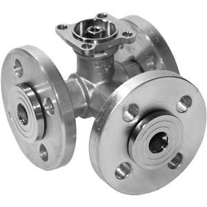 Dreiwegekugelhahn - 3-Weg Regel - Kugelhahn Flansch - PN6 / DN 50 / kvs 25 / ps 600 kPa - R7050R-B3