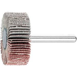 Lamellenschleifer - Korund Fächerschleifer F Ø 40x15 mm Schaft-Ø 6 mm A80 für Feinschliff und Finish - 44404086