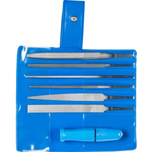 Feilen-/Raspelset - Schlüsselfeilen-Set mit Schnellspannheft 7-tlg. 100 mm Hieb 2 - 11702100