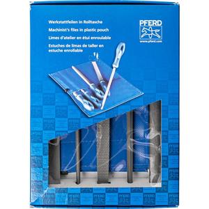 Feilen-/Raspelset - Werkstattfeilen/-raspel-Set 5-tlg. in Rolltasche 200mm für grobe Zerspanung - 11801520