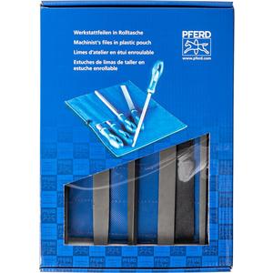 Feilen-/Raspelset - Werkstattfeilen-Set WRU 5-tlg. in Rolltasche 200mm Hieb 3 Feinbearb.,Schlichten - 11801533