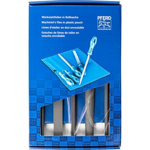 Feilen-/Raspelset - Werkstattfeilen-Set WRU 5-tlg. Rolltasche 250mm Hieb 1 f.grobe Zerspan.Schruppen - 11801541