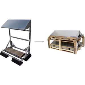 Zubehör/Ersatzteile für Photovoltaik-Ballast - PVshelter Wall Floor Type 100 unmontiert - 0150944