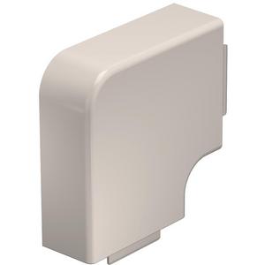 Flachwinkel für Leitungführungskanal - Flachwinkelhaube 40x90mm PVC cremeweiß RAL 9001 - 6161316