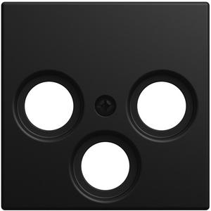 Kommunikationstechnik - Zentralscheibe TV / SAT 3-fach schwarz matt - balance SI - 2CKA001724A4460