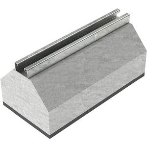 Niedax - Dachstein mit Schiene Schlitzweite Schiene tauchfeuerverzinkt nach DIN ISO 1461 - 128778