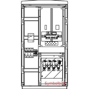 Zähler-Komplettschrank - FZNV F/1 K NV (20TE) ÜA(3)C RK Netz NÖ - FZ2150.3C.RK
