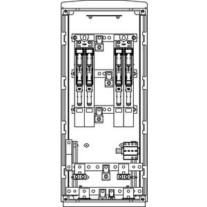 Kabelverteilerschrank - EHV F3/1 1080 Cu/EV240 3x160L/PR ÜA(4+0)B/C ABD/G - HVF33.EV.003E.G
