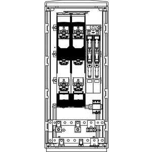 Kabelverteilerschrank - EHV F3/1 1080 Cu/EV240 250L/V+160L/PR ÜA(4+0)B/C ABD/G - HVF33.EV.011E.G
