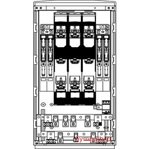 Kabelverteilerschrank - EHV F4 1080 Cu 630EL/DV 4x250L/V ABD/G - HVF43.6DV.040.G