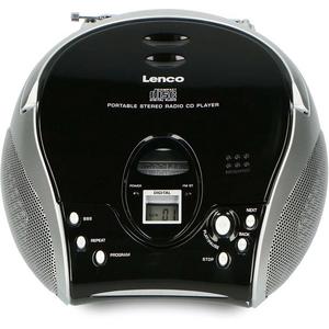 Radio - Tragbares Stereo-UKW-Radio mit CD-Player Schwarz/Silber - A003010