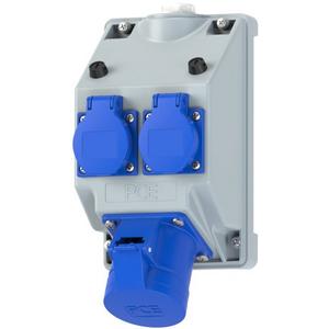 CEE-Steckdosen-Kombination - Wandsteckdosenkombination COMBO-POL2 CEE 32A 3p 2xSSD fb IP44 - 16082342