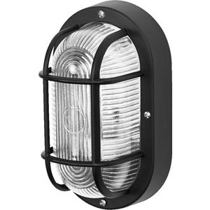 Ledvance - Decken-/Wandleuchte Bulkhead Essential Oval E27 schwarz - 4099854671586