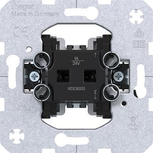 Installationsschalter - Wechselschalter Wipp-Einsatz Unterputz 1 A 24V - WDE36003