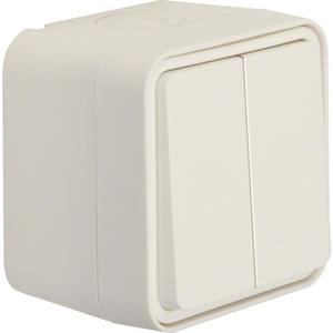 Installationsschalter - Serienschalter AP W.1 IP55 polarweiß - WNC042B