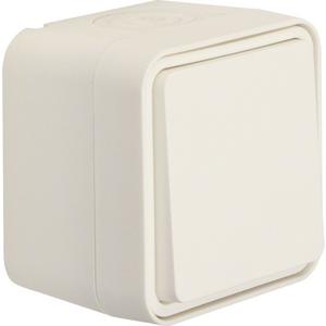 Installationsschalter - Wechselschalter AP W.1 IP55 polarweiß - WNC001B