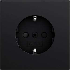 Steckdose - SCHUKO-Steckdose SP SRK System 70 Schwarz matt lack. - 418374