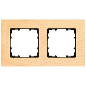 Abdeckrahmen - 2-fach Holz Rahmen DELTA miro Holzart buche 161x90mm - 5TG1102-4