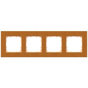 Abdeckrahmen - 4-fach Holz Rahmen DELTA miro Holzart kirschbaum 303x90mm - 5TG1104-1