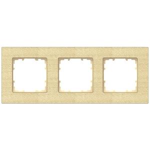 Abdeckrahmen - 3-fach Holz Rahmen DELTA miro Holzart ahorn 232x90mm - 5TG1103-3