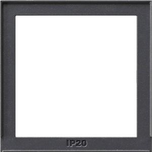 Übergangsadapter für Installationsschalterprogramme - Adapterrahmen 50x50 quadratisch für System 55 und TX_44 anthrazit - 028967