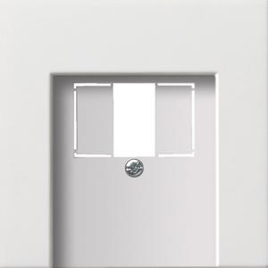 Kommunikationstechnik - Abdeckung TAE+Stereo+USB für Flächenschalter reinweiß - 0276112