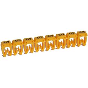 Kabelmarkierungssystem - Kennzeichnungssystem CAB 3 f. Leiterquerschn. 1,5-2,5 mm² Buchstabe: S schwarz - 038348