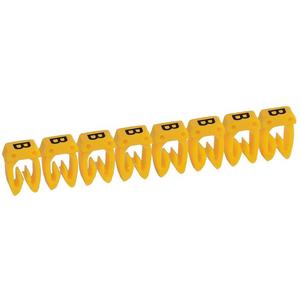 Kabelmarkierungssystem - Kennzeichnungssystem CAB 3 f. Leiterquerschn. 1,5-2,5 mm² Buchstabe: B schwarz - 038331