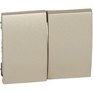 Abdeckung für Schalter, Taster, Dimmer, Jalousie - Wippe Serie für Schalter Taster Jalousie Galea titanium - 771412