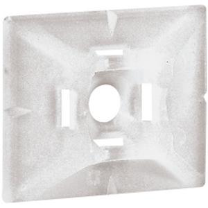 Befestigungssockel und -element für Kabelbinder - Klebesockel selbstklebend 30 x 25 mm farblos für Kabelbinder bis B=4,6mm - 032065