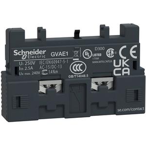 Hilfsschalterblock - Hilfskontakt 1W frontal GVAE1 - GVAE1